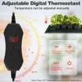 70W Heizmatte Pflanzen mit Thermostat - Schnelle Erwärmung, Feuerschutz, Wärmematte zur Keimung und Temperatur-Regulierung, ideal für Sämlinge, Haustiere und Reptilien (70W - 1er Pack) - Thumbnail 5