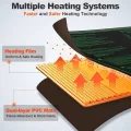 70W Heizmatte Pflanzen mit Thermostat - Schnelle Erwärmung, Feuerschutz, Wärmematte zur Keimung und Temperatur-Regulierung, ideal für Sämlinge, Haustiere und Reptilien (70W - 1er Pack) - Thumbnail 2