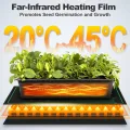 70W Heizmatte Pflanzen mit Thermostat - Schnelle Erwärmung, Feuerschutz, Wärmematte zur Keimung und Temperatur-Regulierung, ideal für Sämlinge, Haustiere und Reptilien (70W - 1er Pack) - Thumbnail 3