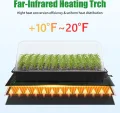 RIOGOO Heizmatte für Setzlinge mit digitalem Thermostatregler, 10 x 20,75 Zoll, 30 W Heizkissen für Saatgutstart, Keimung, Hydrokultur, Brauen, Züchtung, Gewächshäuser - Thumbnail 4