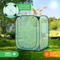 Ohuhu Pop Up Gewächshaus Tomaten Foliengewächshaus Stabil mit PE-Abdeckung und Fernster, Begehbarer Gewächshaus Gewächshaus Klein Winterfest Tomatenhaus für Optimales Pflanzenwachstum Grün - Thumbnail 5