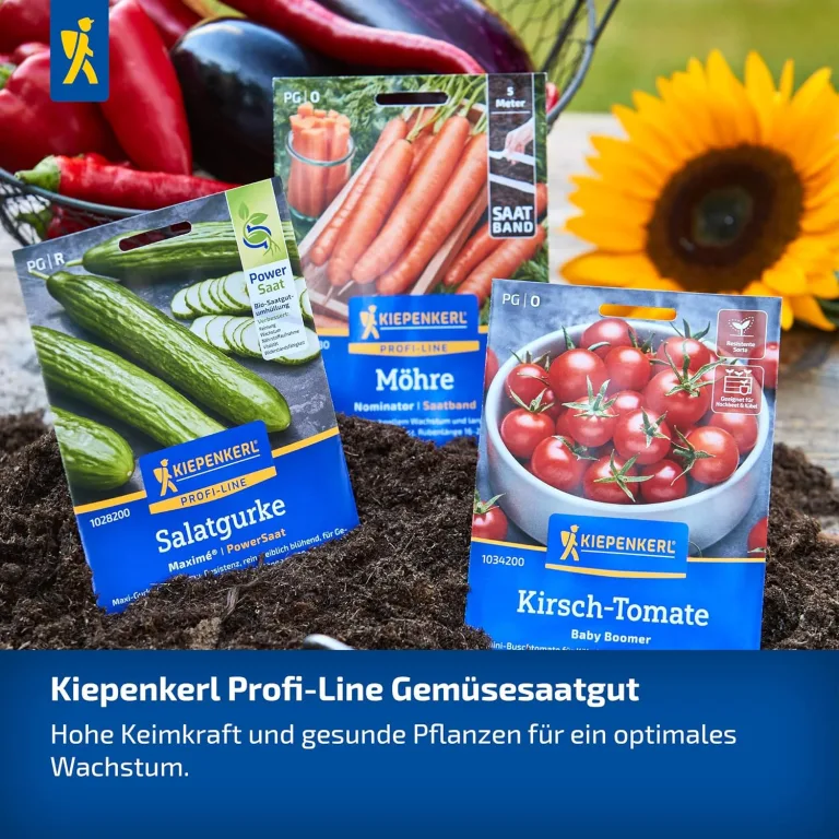 Kiepenkerl Profi-Line Salatgurkensamen Miné-Star 1028280 - Aromatische Mini-Snack-Gurken mit Mehltauresistenz, rein weiblich blühende Gemüsesamen – Bild 5