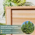 UDPATIO Hochbeet Holz für Garten 128x65x80cm Holzhochbeet zum Bepflanzen von Gemüse & Kräutern Pflanzbeet Pflanzkasten Gemüsebeet für Balkon - Thumbnail 6