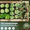 UDPATIO Hochbeet Holz für Garten 128x65x80cm Holzhochbeet zum Bepflanzen von Gemüse & Kräutern Pflanzbeet Pflanzkasten Gemüsebeet für Balkon - Thumbnail 2