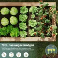 UDPATIO Hochbeet Holz für Garten 128x65x80cm Holzhochbeet zum Bepflanzen von Gemüse & Kräutern Pflanzbeet Pflanzkasten Gemüsebeet für Balkon - Thumbnail 3