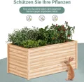 UDPATIO Hochbeet Holz für Garten 168x88x80cm Holzhochbeet zum Bepflanzen von Gemüse & Kräutern Pflanzbeet Pflanzkasten Gemüsebeet für Balkon - Thumbnail 4
