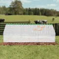 Foliengewächshaus, Kleines Gewächshaus Tomatengewächshaus Winterschutz 270*90*90cm, mit Aufrollbaren Fenstern, Anzucht Gewächshaus für Tomaten & Pflanzen - Thumbnail 6