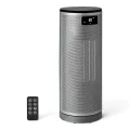 Amazon Basics Elektrische Heizung, tragbarer Keramik-Heizlüfter, 70° Oszillation, 1800W, 40cm, Grau - Thumbnail 7