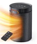 QEXREED Heizlüfter, 1500W, PTC Heizlüfter Energiesparend mit ECO Modus, 4 Heizmodi, Breeze Modus, Thermostat, 24H Timer, Fernbedienung, Überhitzungs- & Kippschutz, Tragbar & Leise, für Zuhause, Büro - Thumbnail 8