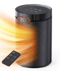 QEXREED Heizlüfter, 1500W, PTC Heizlüfter Energiesparend mit ECO Modus, 4 Heizmodi, Breeze Modus, Thermostat, 24H Timer, Fernbedienung, Überhitzungs- & Kippschutz, Tragbar & Leise, für Zuhause, Büro - Thumbnail 1