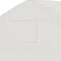 Outsunny Tunnelgewächshaus, 10,4 m², Gartenhaus, UV-beständig, Rolltür mit Reißverschluss, Fenster aus Mesh, verzinktes Stahlrohr und PE 140g/㎡, 350 x 300 x 200 cm, weiß - Thumbnail 9