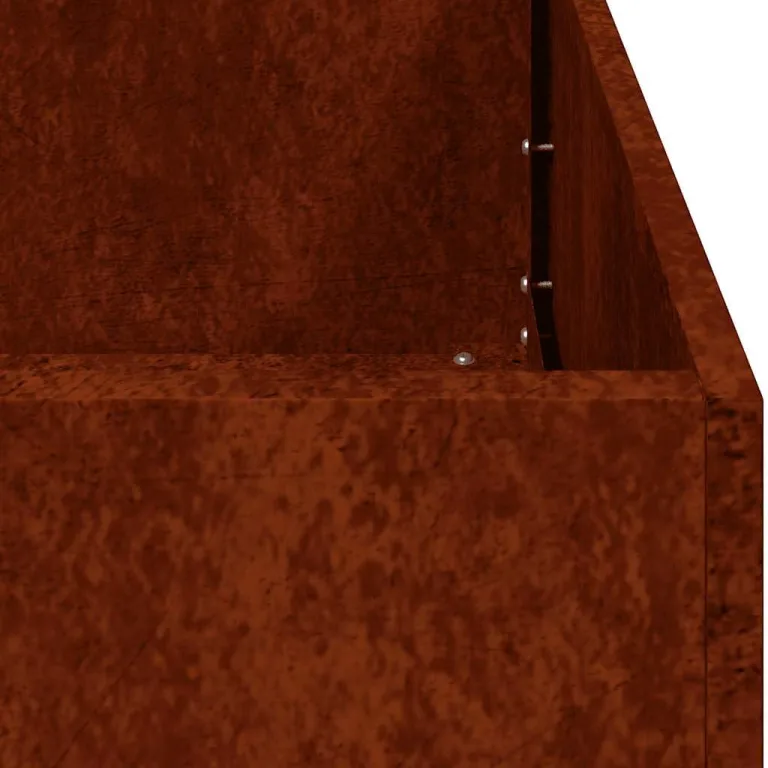 vidaXL Pflanzkübel Rostig 200x40x40 cm Wetterfester Stahl, Pflanzschale, Garten-Garten-Pflanzkübel, Outdoor-Pflanzgefäß, Hochbeet, Pflanzgefäß – Bild 8