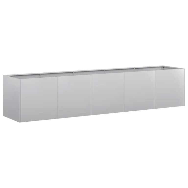 vidaXL Pflanzkübel 200x40x40 cm Verzinkter Stahl, Pflanzschale, Garten-Garten-Pflanzkübel, Outdoor-Pflanzgefäß, Hochbeet, Pflanzgefäß, Blumenkasten – Bild 1