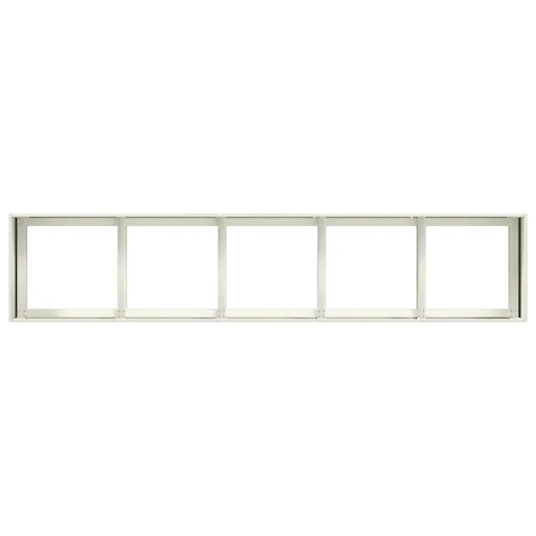vidaXL Pflanzkübel Weiß 200x40x40 cm Kaltgewalzter Stahl, Pflanzschale, Garten-Garten-Pflanzkübel, Outdoor-Pflanzgefäß, Hochbeet, Pflanzgefäß – Bild 5