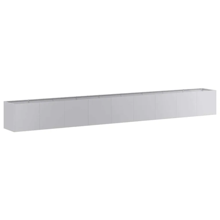 vidaXL Pflanzgefäß 360x40x40 cm Stahl verzinkt, Pflanzschale, Garten-Garten-Pflanzkübel, Outdoor-Pflanzgefäß, Hochbeet, Pflanzgefäß, Blumenkasten – Bild 1
