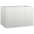 vidaXL Pflanzkübel 120x80x80 cm Edelstahl, Pflanzschale, Garten-Garten-Pflanzkübel, Outdoor-Pflanzgefäß, Hochbeet, Pflanzgefäß, Blumenkasten - Thumbnail 1