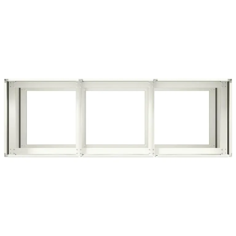 vidaXL Pflanzkübel Weiß 120x40x80 cm Kaltgewalzter Stahl, Pflanzschale, Garten-Garten-Pflanzkübel, Outdoor-Pflanzgefäß, Hochbeet, Pflanzgefäß – Bild 5