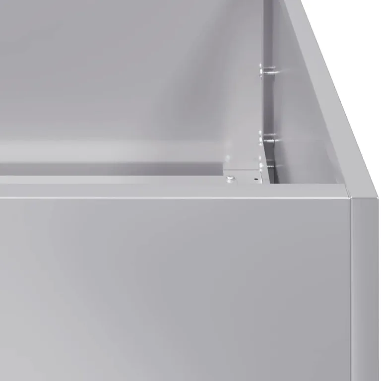 vidaXL Pflanzkübel 120x80x40 cm Verzinkter Stahl, Pflanzschale, Garten-Garten-Pflanzkübel, Outdoor-Pflanzgefäß, Hochbeet, Pflanzgefäß, Blumenkasten – Bild 7