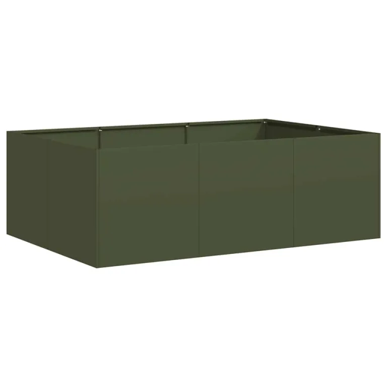 vidaXL Pflanzgefäß Anthrazit 120x80x80 cm Stahl, Pflanzschale, Garten-Garten-Pflanzkübel, Outdoor-Pflanzgefäß, Hochbeet, Pflanzgefäß, Blumenkasten – Bild 10