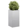 vidaXL Pflanzkübel 40x40x80 cm Verzinkter Stahl, Pflanzschale, Garten-Garten-Pflanzkübel, Outdoor-Pflanzgefäß, Hochbeet, Pflanzgefäß, Blumenkasten - Thumbnail 3