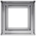 vidaXL Pflanzkübel 40x40x80 cm Verzinkter Stahl, Pflanzschale, Garten-Garten-Pflanzkübel, Outdoor-Pflanzgefäß, Hochbeet, Pflanzgefäß, Blumenkasten - Thumbnail 8