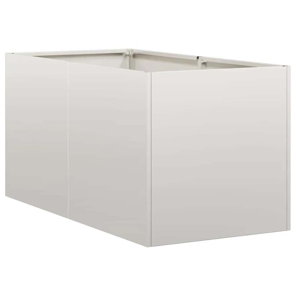 vidaXL Pflanzgefäß 40x80x40 cm Edelstahl, Pflanzschale, Garten-Garten-Pflanzkübel, Outdoor-Pflanzgefäß, Hochbeet, Pflanzgefäß, Blumenkasten - Bild 1