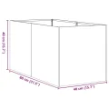 vidaXL Pflanzgefäß 40x80x40 cm Edelstahl, Pflanzschale, Garten-Garten-Pflanzkübel, Outdoor-Pflanzgefäß, Hochbeet, Pflanzgefäß, Blumenkasten - Thumbnail 3