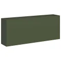 vidaXL Pflanzkübel Olivgrün 200x40x80 cm Kaltgewalzter Stahl, Pflanzschale, Garten-Garten-Pflanzkübel, Outdoor-Pflanzgefäß, Hochbeet, Pflanzgefäß - Thumbnail 1