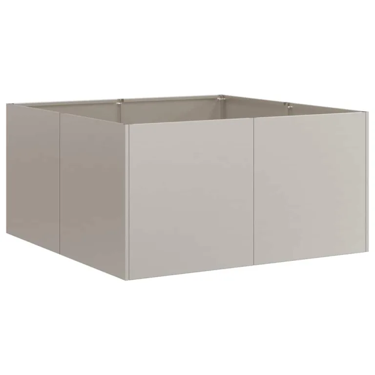 vidaXL Pflanzkübel Rostig 80x80x40 cm Wetterfester Stahl, Pflanzschale, Garten-Garten-Pflanzkübel, Outdoor-Pflanzgefäß, Hochbeet, Pflanzgefäß – Bild 5