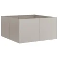 vidaXL Pflanzkübel Rostig 80x80x40 cm Wetterfester Stahl, Pflanzschale, Garten-Garten-Pflanzkübel, Outdoor-Pflanzgefäß, Hochbeet, Pflanzgefäß - Thumbnail 5