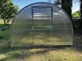 Gewächshaus Tunnel, Greenhouse für Garten, Kweekas, Tuinkas Tunnel 3 m, Greenhouse für Gemüsepflanzen, Stahlrahmen mit Polycarbonat, 1000 x 300 x 200 cm, 30 m² - Thumbnail 4