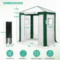 Eagle Peak Tragbares begehbares Gewächshaus mit Polyester-verstärkten Ecken, sofortiges Aufklappen, für drinnen und draußen, Gartenarbeit, Grünhaus, aufrollbare Eingangstür mit Reißverschluss und - Thumbnail 3