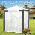 Eagle Peak Tragbares begehbares Gewächshaus mit Polyester-verstärkten Ecken, sofortiges Aufklappen, für drinnen und draußen, Gartenarbeit, Grünhaus, aufrollbare Eingangstür mit Reißverschluss und - Thumbnail 7