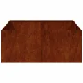 vidaXL Pflanzkübel Rostig 100x100x40 cm Wetterfester Stahl, Pflanztopf, Pflanzenständer, Hochbeet, Pflanzgefäßständer, Pflanzentablett, Gartenpflanzer - Thumbnail 9