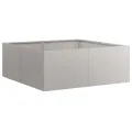 vidaXL Pflanzkübel Rostig 80x80x30 cm Wetterfester Stahl, Pflanztopf, Pflanzenständer, Hochbeet, Pflanzgefäßständer, Pflanzentablett, Gartenpflanzer - Thumbnail 9