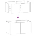 vidaXL Pflanzkübel Schwarz 80x40x40 cm Kaltgewalzter Stahl, Pflanzschale, Garten-Garten-Pflanzkübel, Outdoor-Pflanzgefäß, Hochbeet, Pflanzgefäß - Thumbnail 6