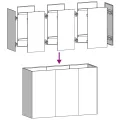 vidaXL Pflanzkübel Schwarz 120x40x80 cm Kaltgewalzter Stahl, Pflanzschale, Garten-Garten-Pflanzkübel, Outdoor-Pflanzgefäß, Hochbeet, Pflanzgefäß - Thumbnail 4