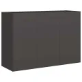 vidaXL Pflanzkübel Schwarz 120x40x80 cm Kaltgewalzter Stahl, Pflanzschale, Garten-Garten-Pflanzkübel, Outdoor-Pflanzgefäß, Hochbeet, Pflanzgefäß - Thumbnail 1
