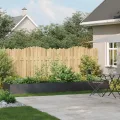 vidaXL Pflanzkübel Schwarz 360x80x40 cm Stahl, Pflanzschale, Garten-Garten-Pflanzkübel, Outdoor-Pflanzgefäß, Hochbeet, Pflanzgefäß, Blumenkasten - Thumbnail 2