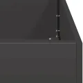 vidaXL Pflanzkübel Schwarz 360x80x40 cm Stahl, Pflanzschale, Garten-Garten-Pflanzkübel, Outdoor-Pflanzgefäß, Hochbeet, Pflanzgefäß, Blumenkasten - Thumbnail 7