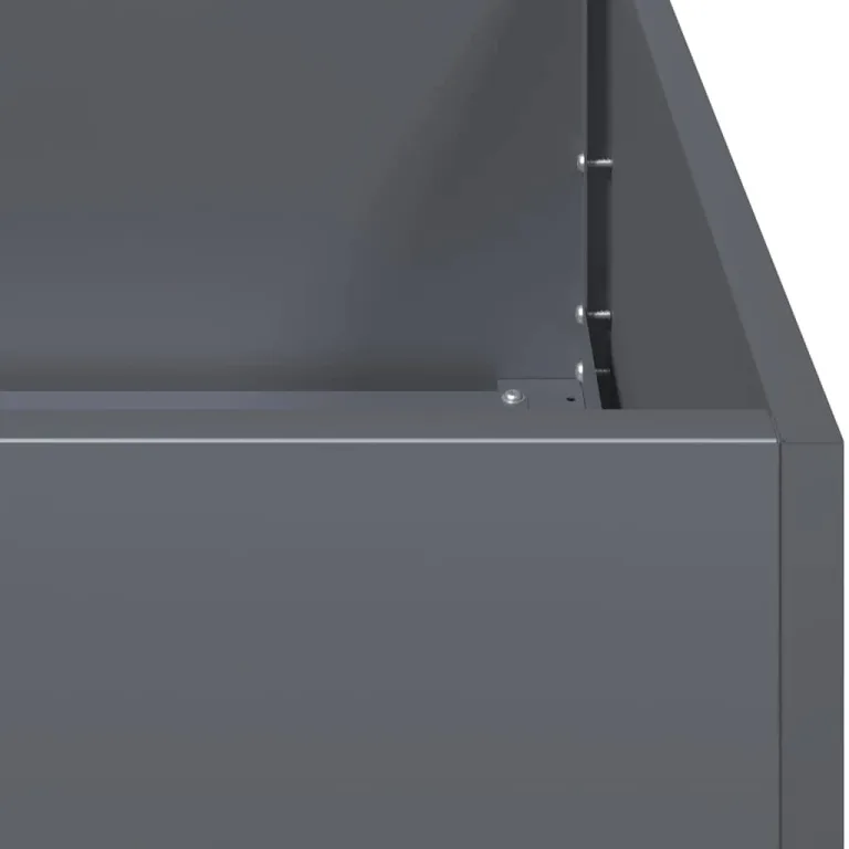 vidaXL Pflanzgefäß Anthrazit 120 x 40 x 40 cm Kaltgewalzter Stahl – Bild 7