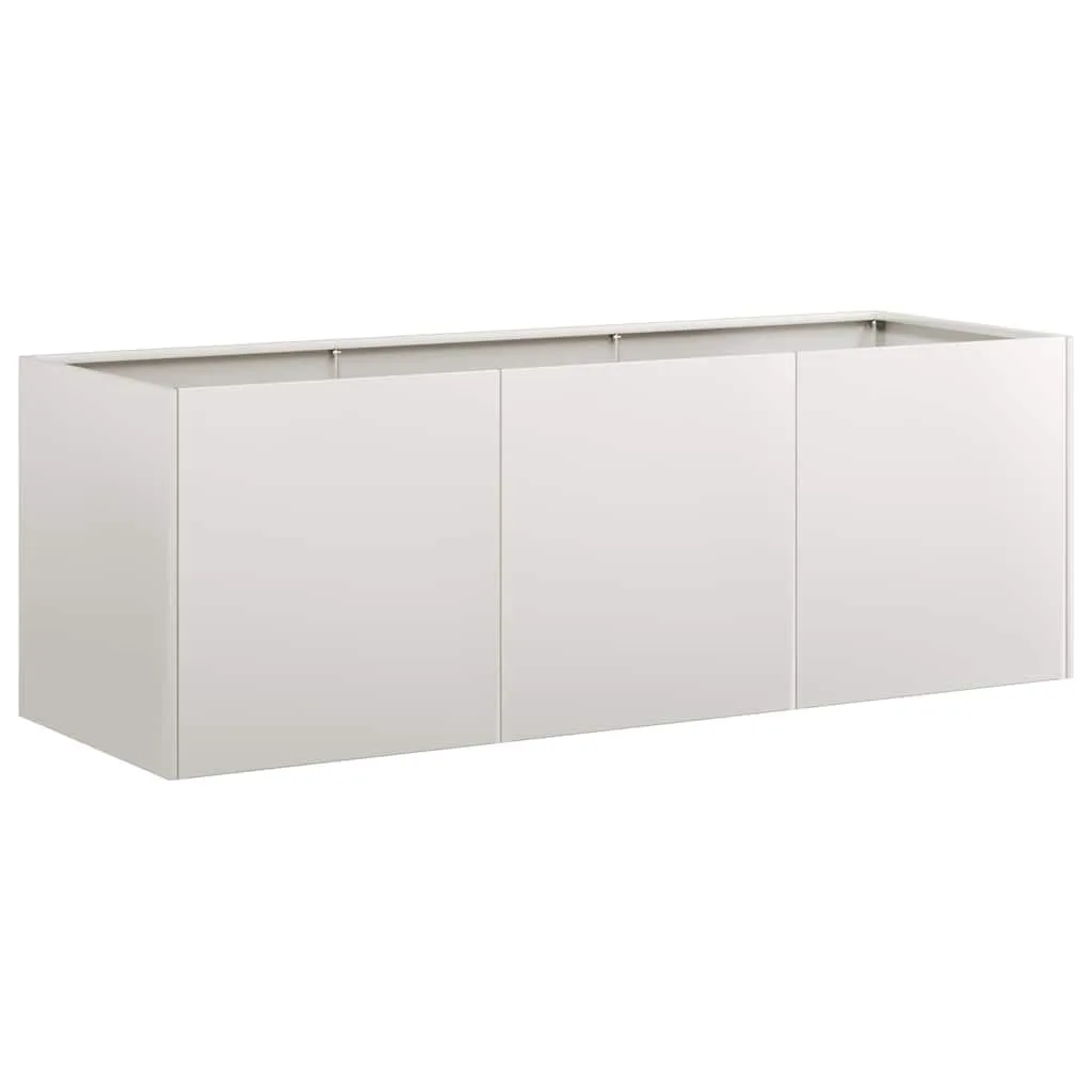 vidaXL Pflanzkübel 120x40x40 cm Edelstahl, Pflanzschale, Garten-Garten-Pflanzkübel, Outdoor-Pflanzgefäß, Hochbeet, Pflanzgefäß, Blumenkasten - Bild 1