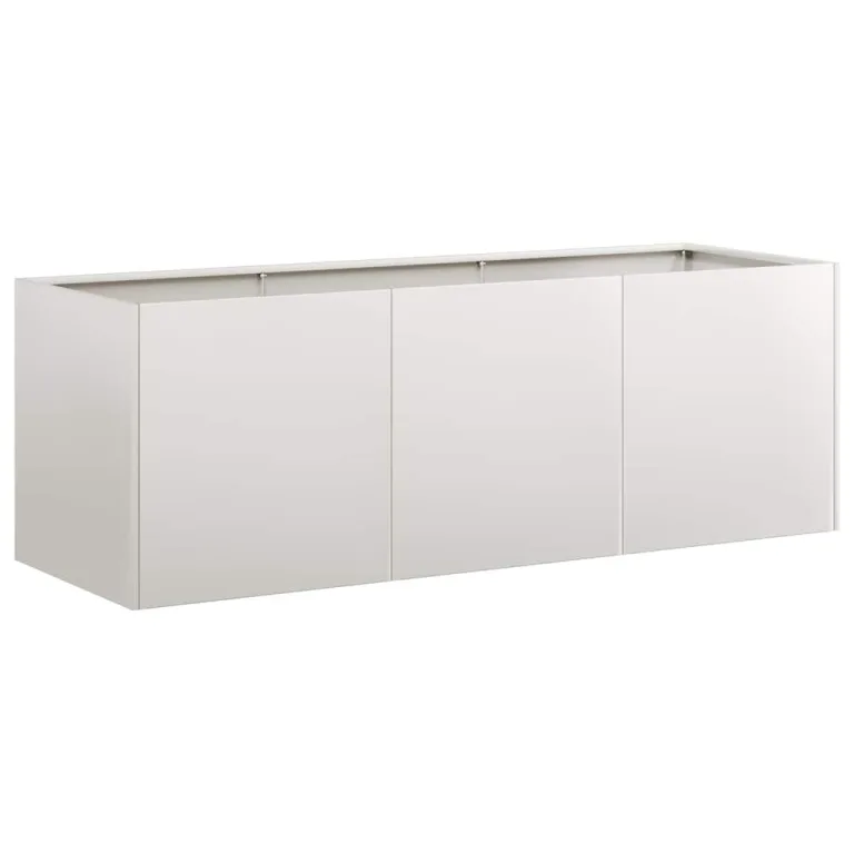 vidaXL Pflanzkübel 120x40x40 cm Edelstahl, Pflanzschale, Garten-Garten-Pflanzkübel, Outdoor-Pflanzgefäß, Hochbeet, Pflanzgefäß, Blumenkasten