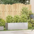 vidaXL Pflanzkübel 120x40x40 cm Edelstahl, Pflanzschale, Garten-Garten-Pflanzkübel, Outdoor-Pflanzgefäß, Hochbeet, Pflanzgefäß, Blumenkasten - Thumbnail 2