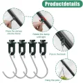 50x Gewächshausclips mit 50x S-Haken, Gewächshausclips mit hoher Tragkraft, Gartenpflanzen-Clips Pflanzenhalter Gewächshaus Clips Garten-Schattenrohr-Clips für Rankhilfe, Aufhängen, Pflanzen - Thumbnail 9