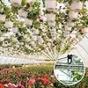 50x Gewächshausclips mit 50x S-Haken, Gewächshausclips mit hoher Tragkraft, Gartenpflanzen-Clips Pflanzenhalter Gewächshaus Clips Garten-Schattenrohr-Clips für Rankhilfe, Aufhängen, Pflanzen - Thumbnail 2