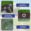 Plane Wasserdicht mit Ösen 2x3 Abdeckplane Transparent Durchsichtige Plastikfolie für Regenschutz & Winter Isolierung, Folie für Gewächshaus Außenbereich Garten Terrasse & Balkon Wetterfest - Thumbnail 4