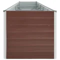 Myheimly Garten-Hochbeet Verzinkter Stahl 400×80×77 cm Braun - Thumbnail 4