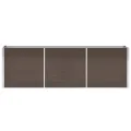 Myheimly Garten-Hochbeet Verzinkter Stahl 240×40×77 cm Braun - Thumbnail 2