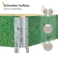 Garronda Holzaufsatzrahmen mit Print - Hochbeete für Pflanzen Blumen Kräuter Obst und Gemüse Aufbewahrungskiste aus Holz mit dekorativem Druck GD-0075 (120x80x20 cm, Blatt mit Hintergrund, 1St) - Thumbnail 3